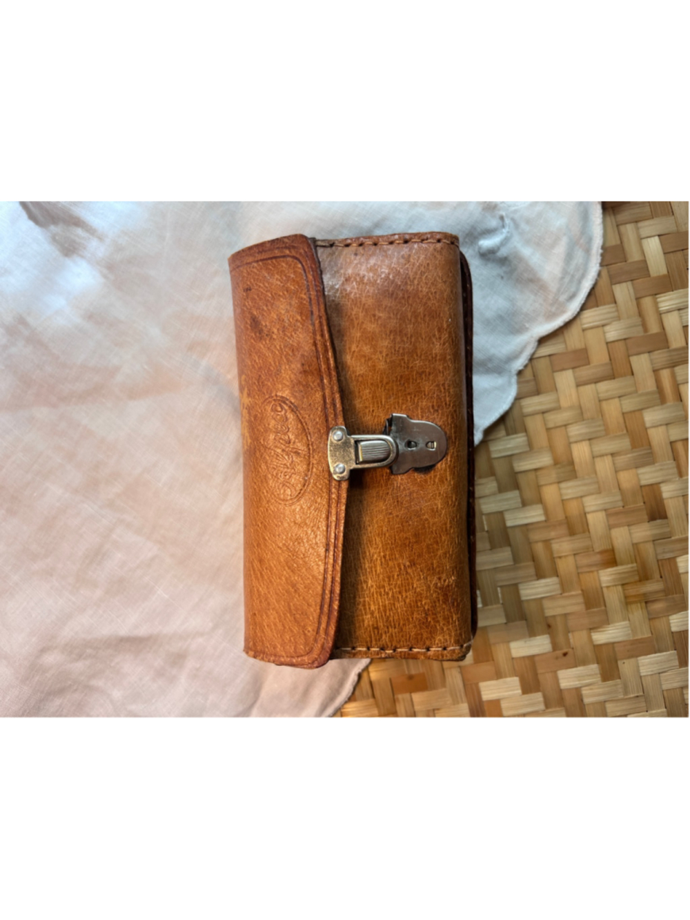 Alpex Vintage BC-Type Camera Flash with Leather Case One Size Brown Silver